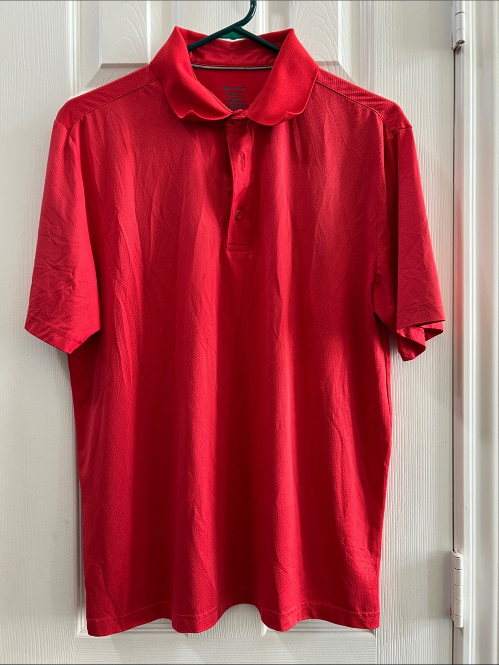 Men's Red Polo Shirt - Breathable Short Sleeve